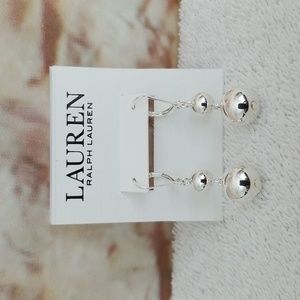 New Ralph Lauren Double Drop Bead Earrings